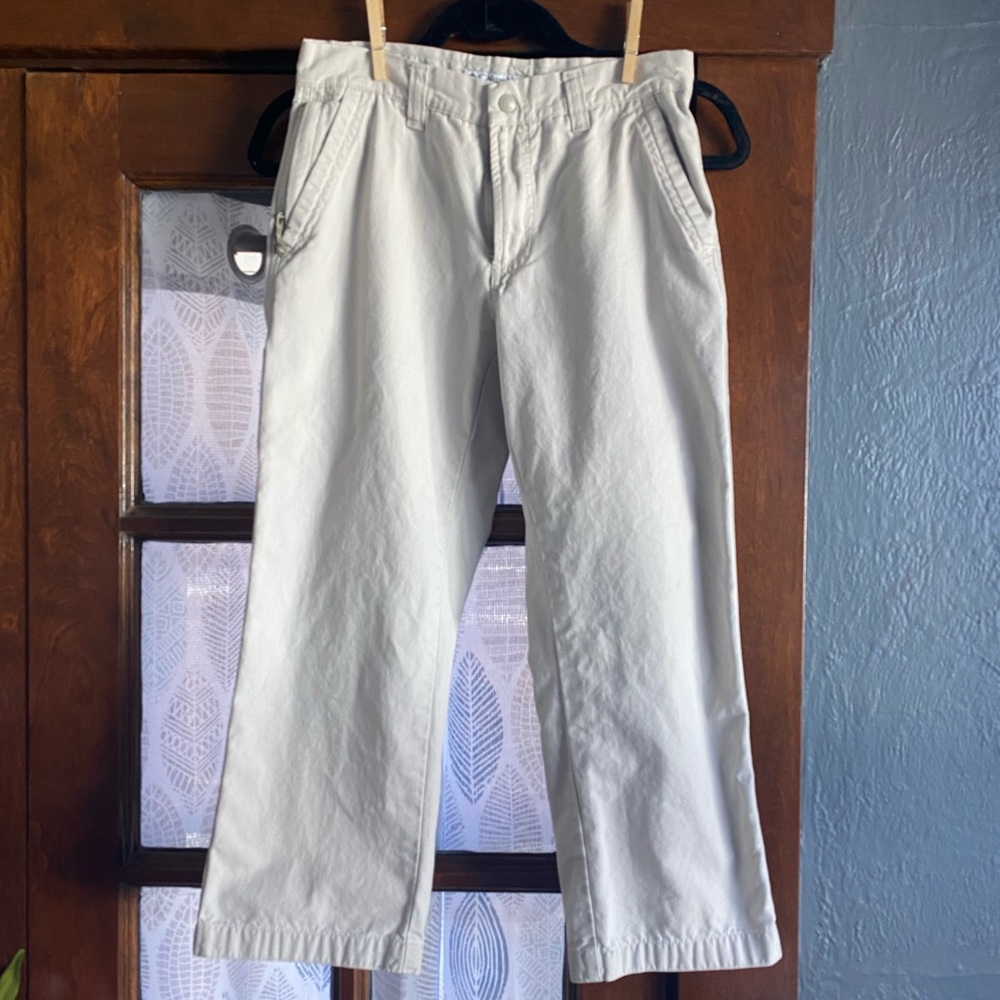Columbia Khaki Stone Cotton Hiking Outdoor Utility Capri Pants